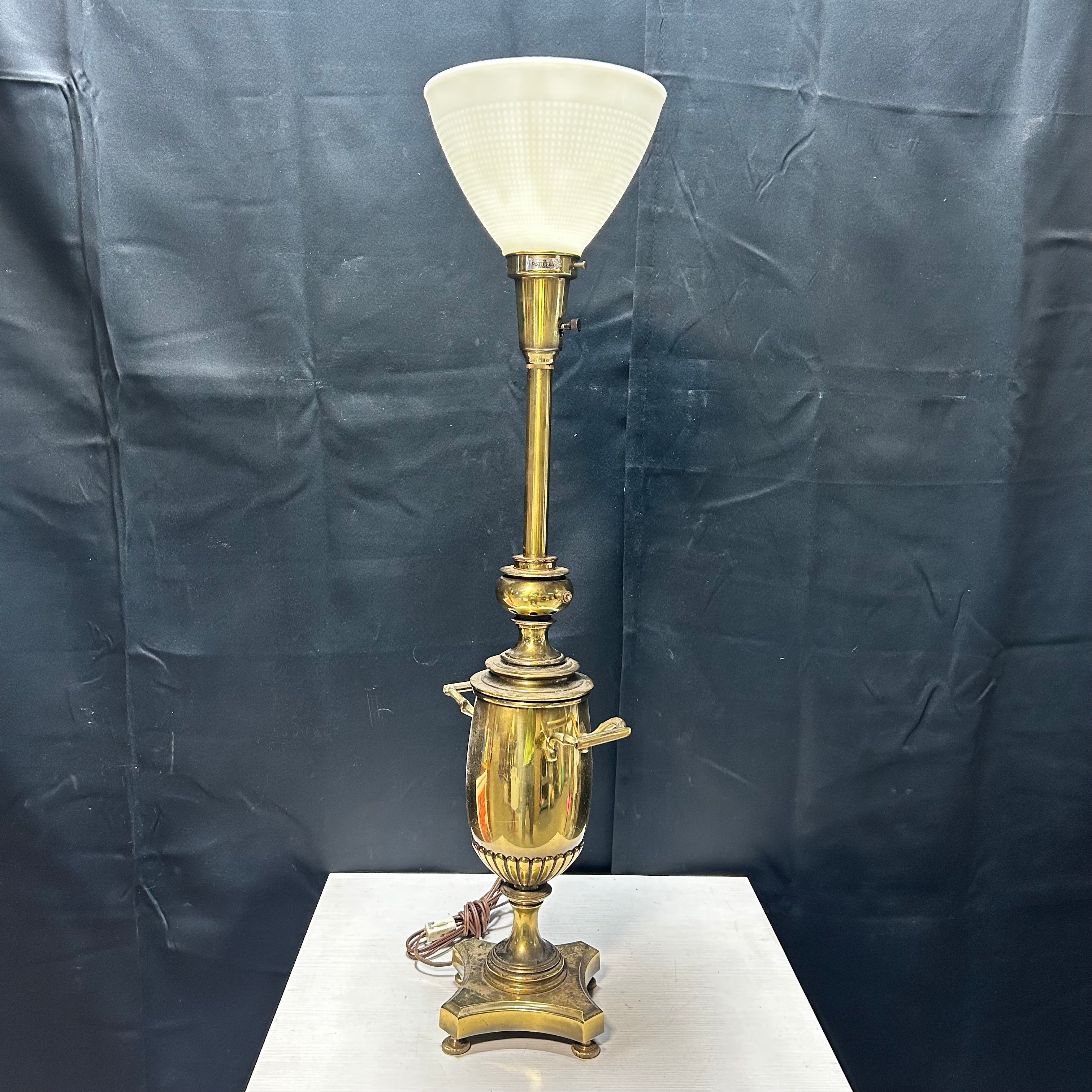 The Stiffel Co.Vintage Brass Table Lamp 8"x 32.5"