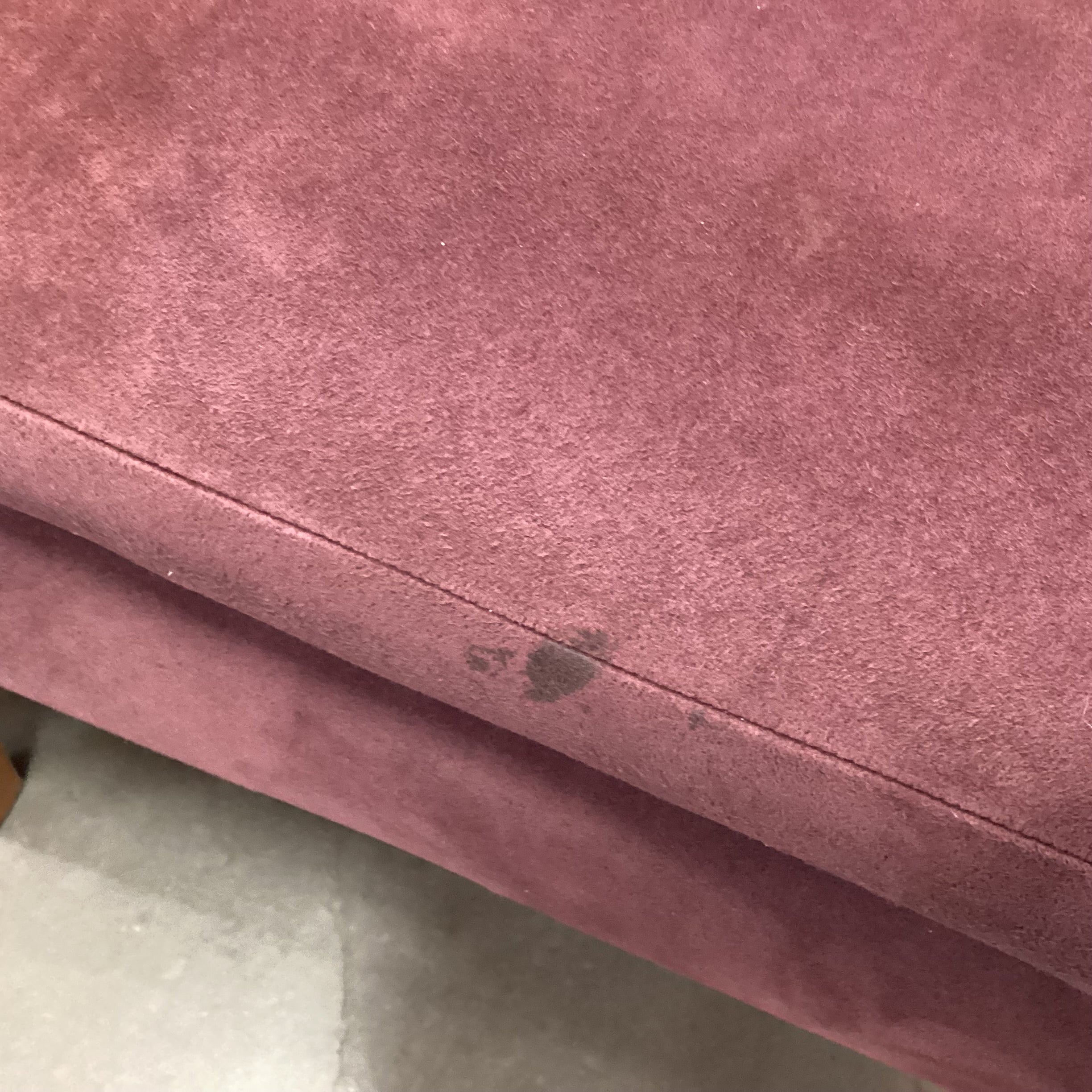 SET of 8 Mitchell Gold Plum Ultra Suede Dining Chairs 25"x 26"x 36"