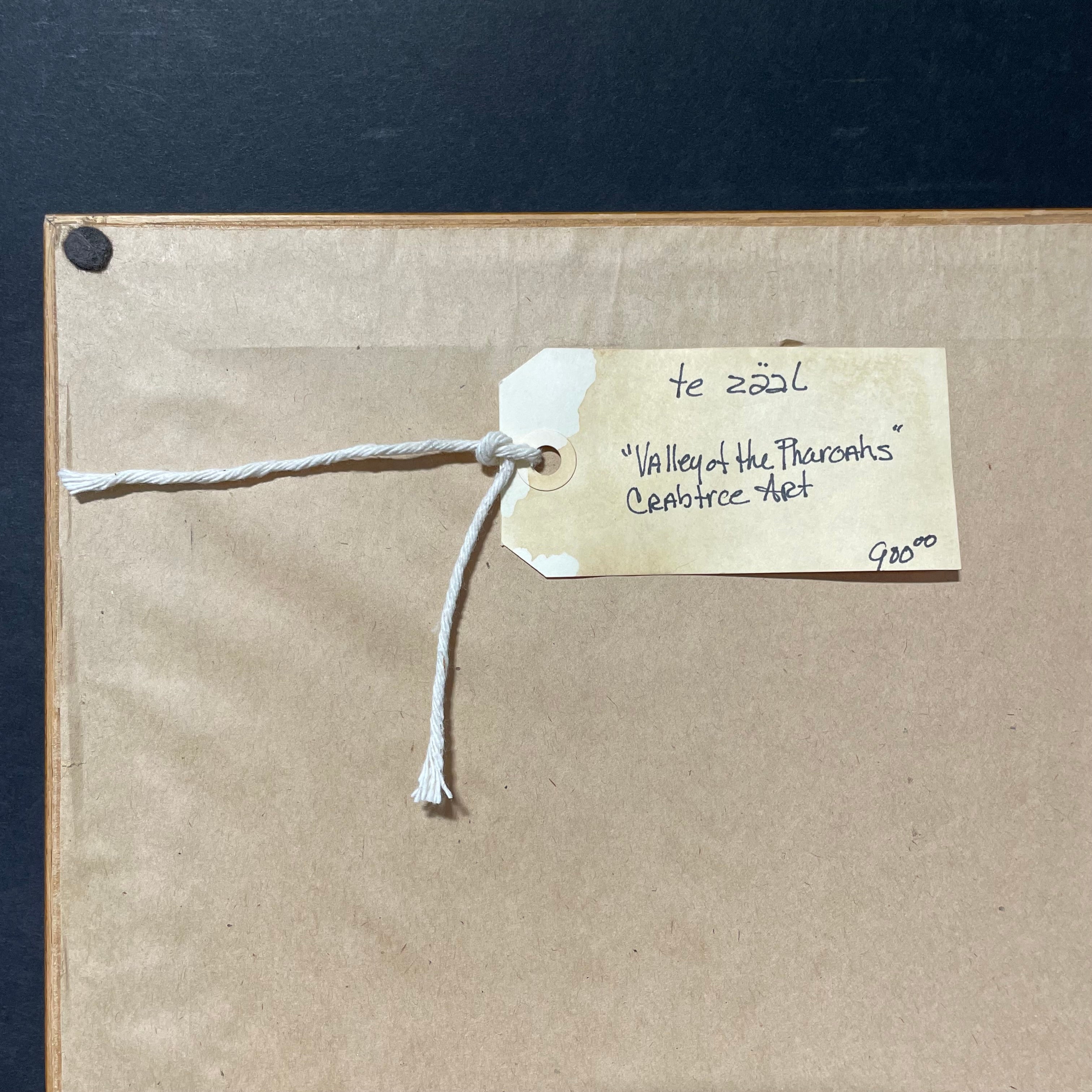 Crabtree Art "Valley Of The Pharaohs" Photograph Matted In A Wooden Frame 24 1/2" x 32"