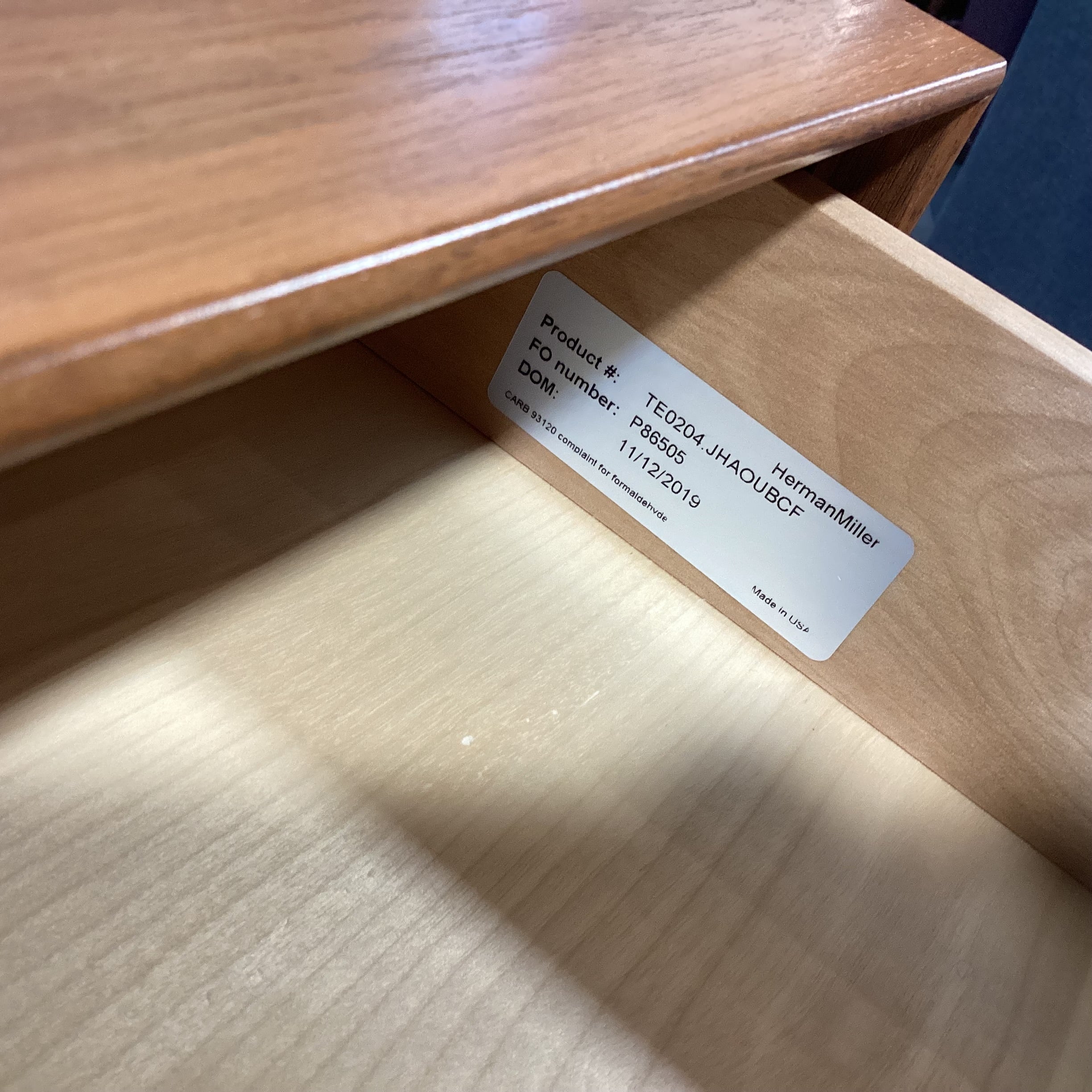 Herman Miller George Nelson Walnut Thin Edge 8 Drawer Dresser 67"x 19"x 29"
