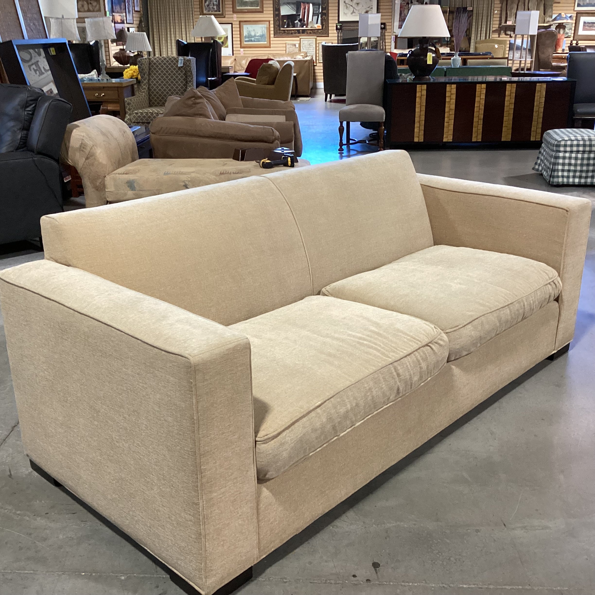 Room & Board Wheat Woven Sofa 81"x 36"x 32"