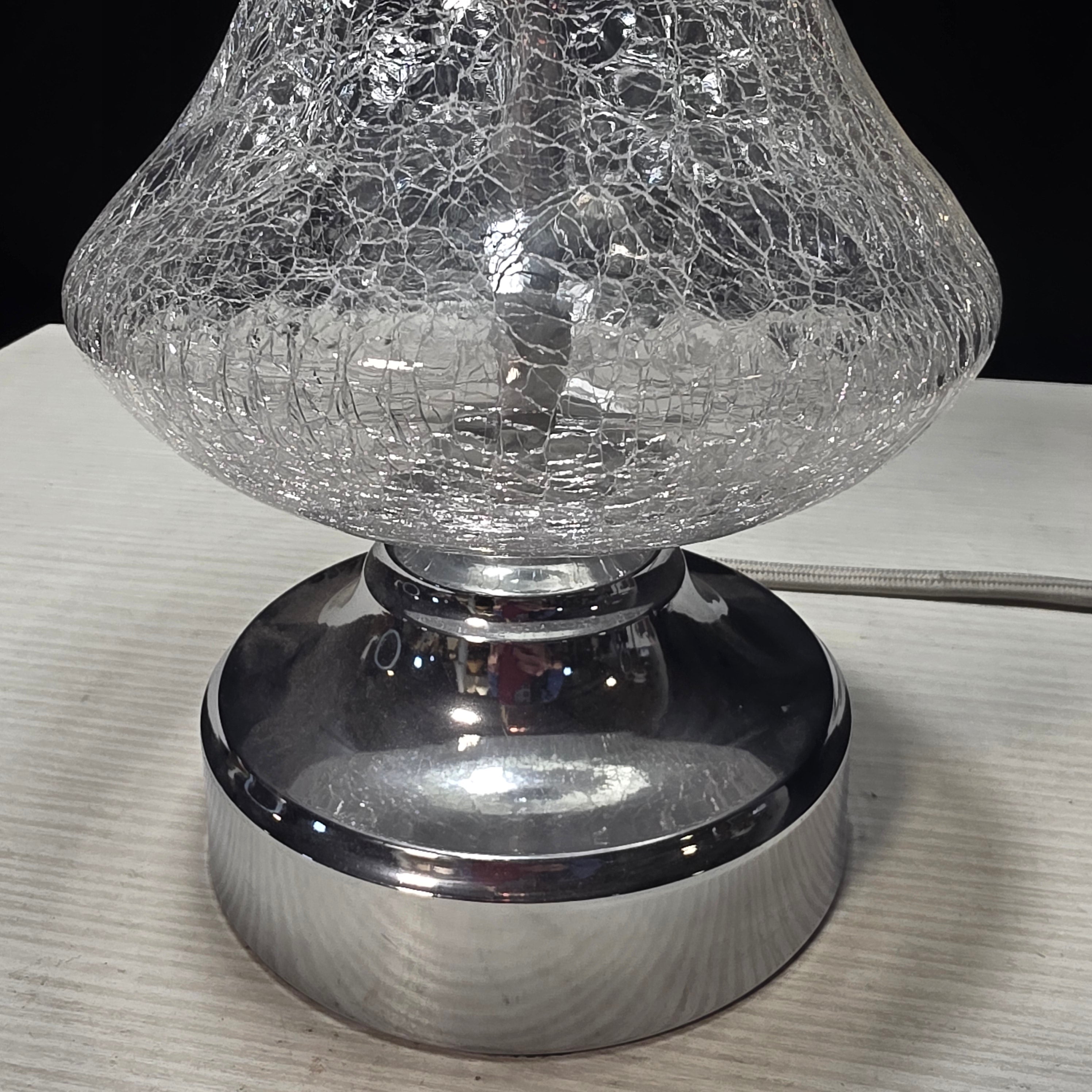 Safavieh Cracked Glass Accent Table Lamp 12"Dx27"