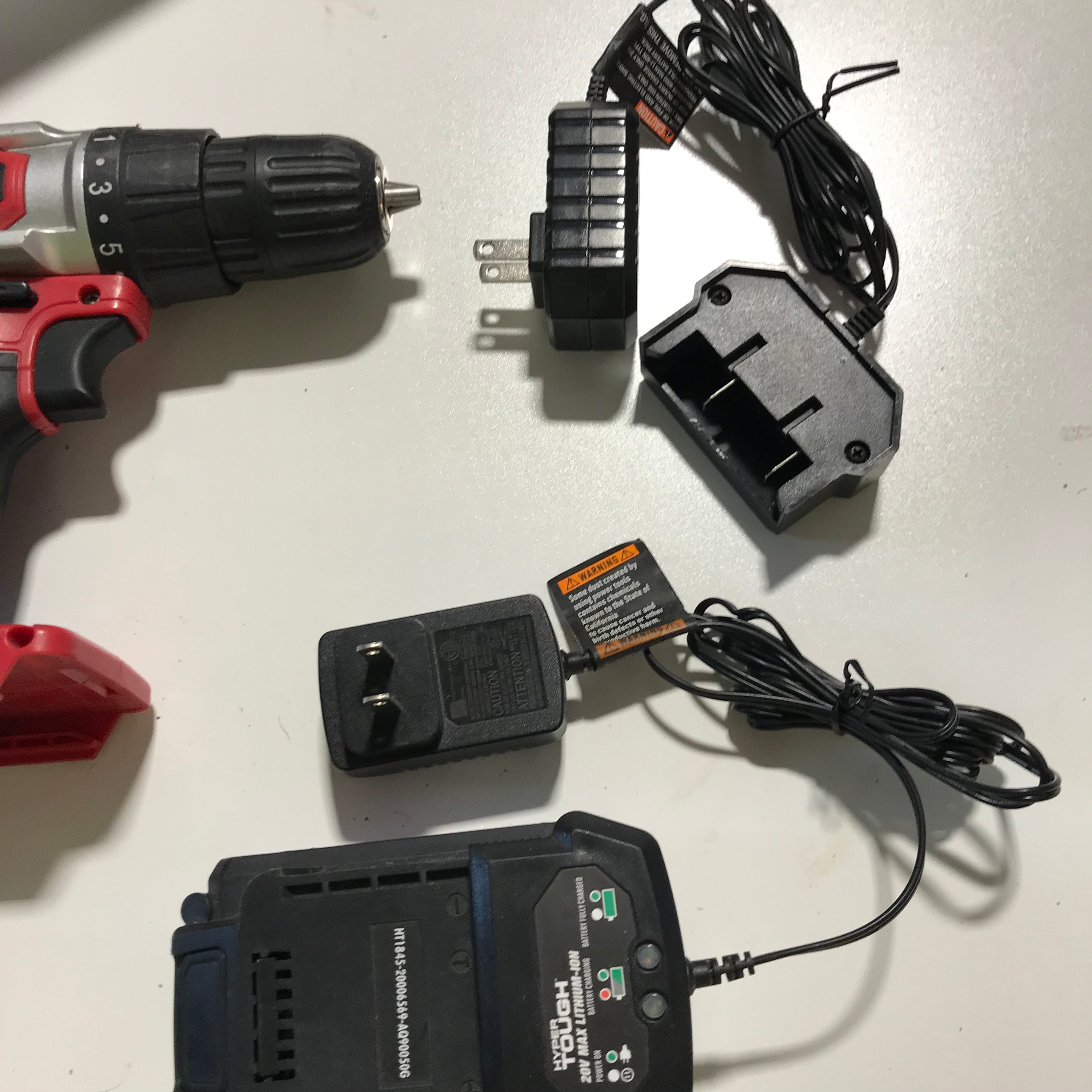 Hyper Tough 20V Blower/Drill Combo W/ 3 Batteries/ 2 Chargers