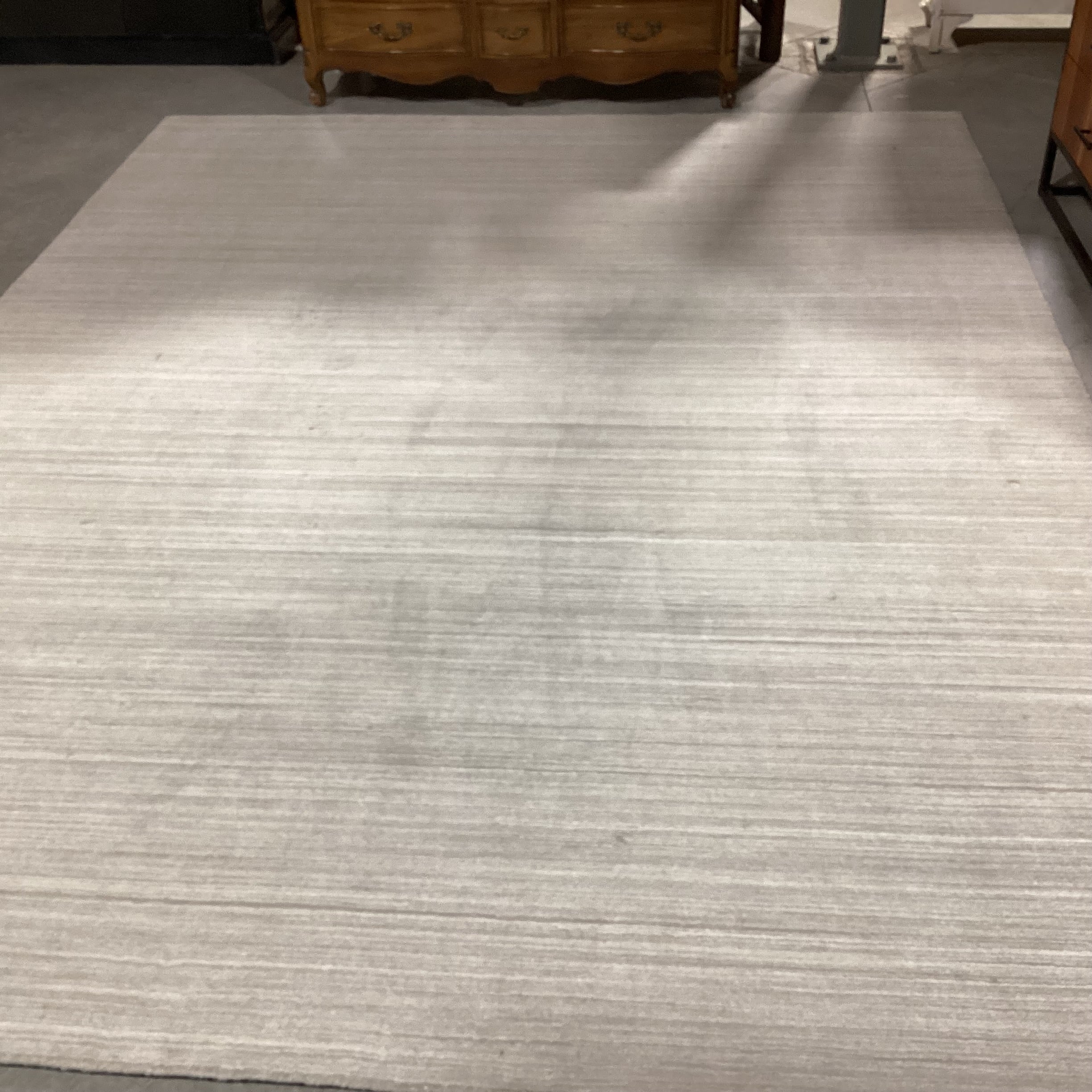 Restoration Hardware Fog Polyester Woven Rug 9'x 12'