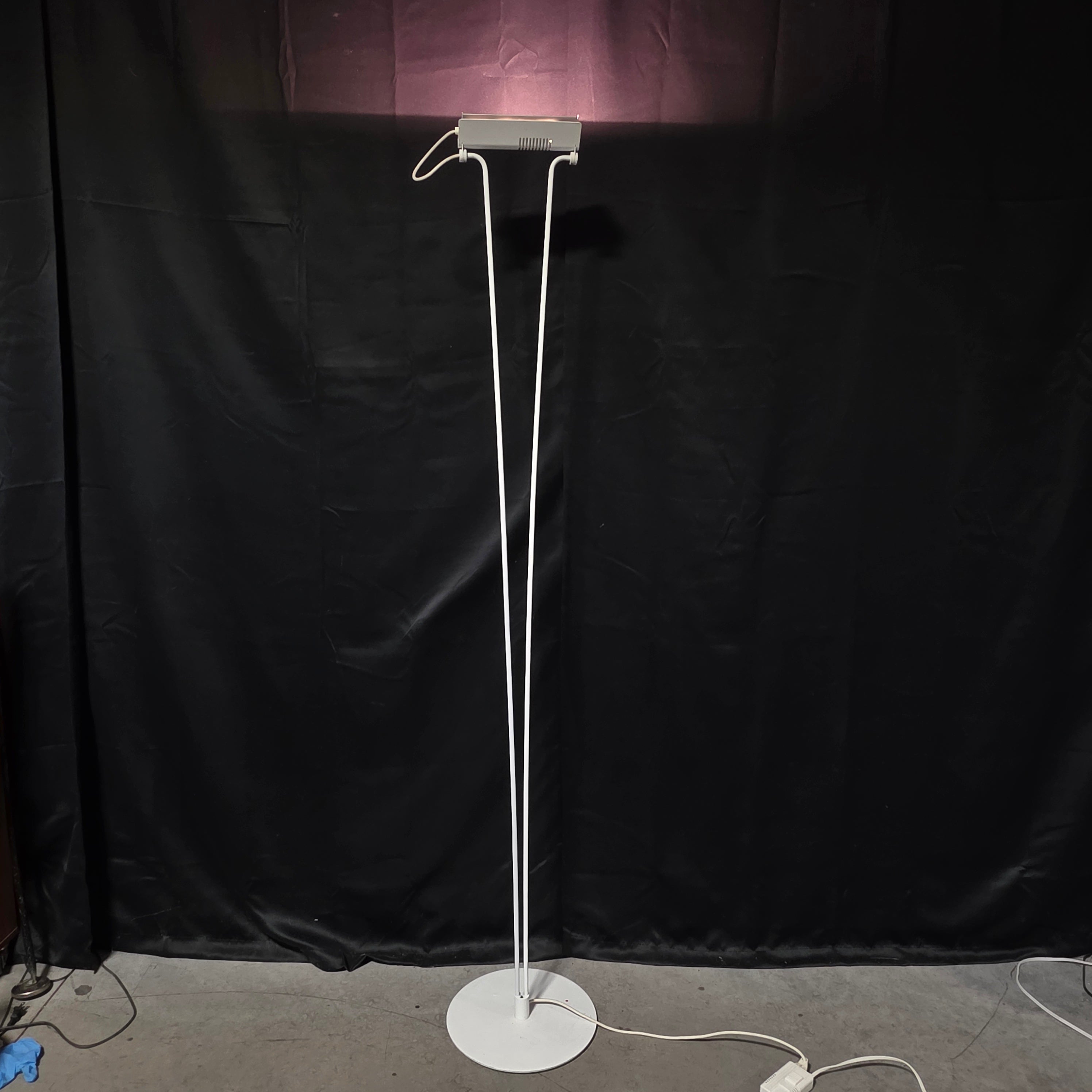 1980s Koch & Lowry Piotr Sierakowskis White Cloud Torchiere Floor Lamp 13"Dx73"