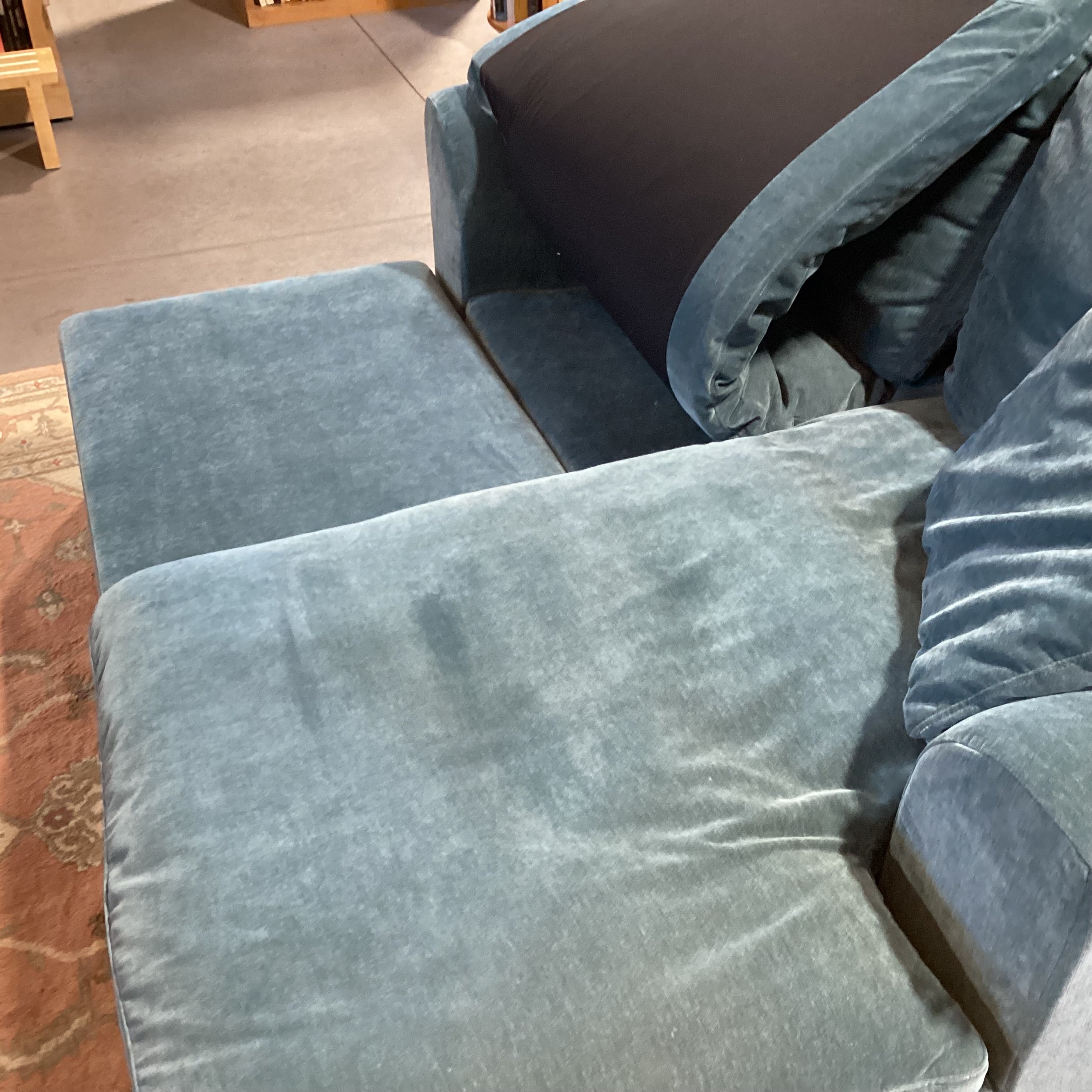 Joybird Furniture Teal 2 Piece Bryant Daybed Double Chaise Sectional 73"x 68"x 27"