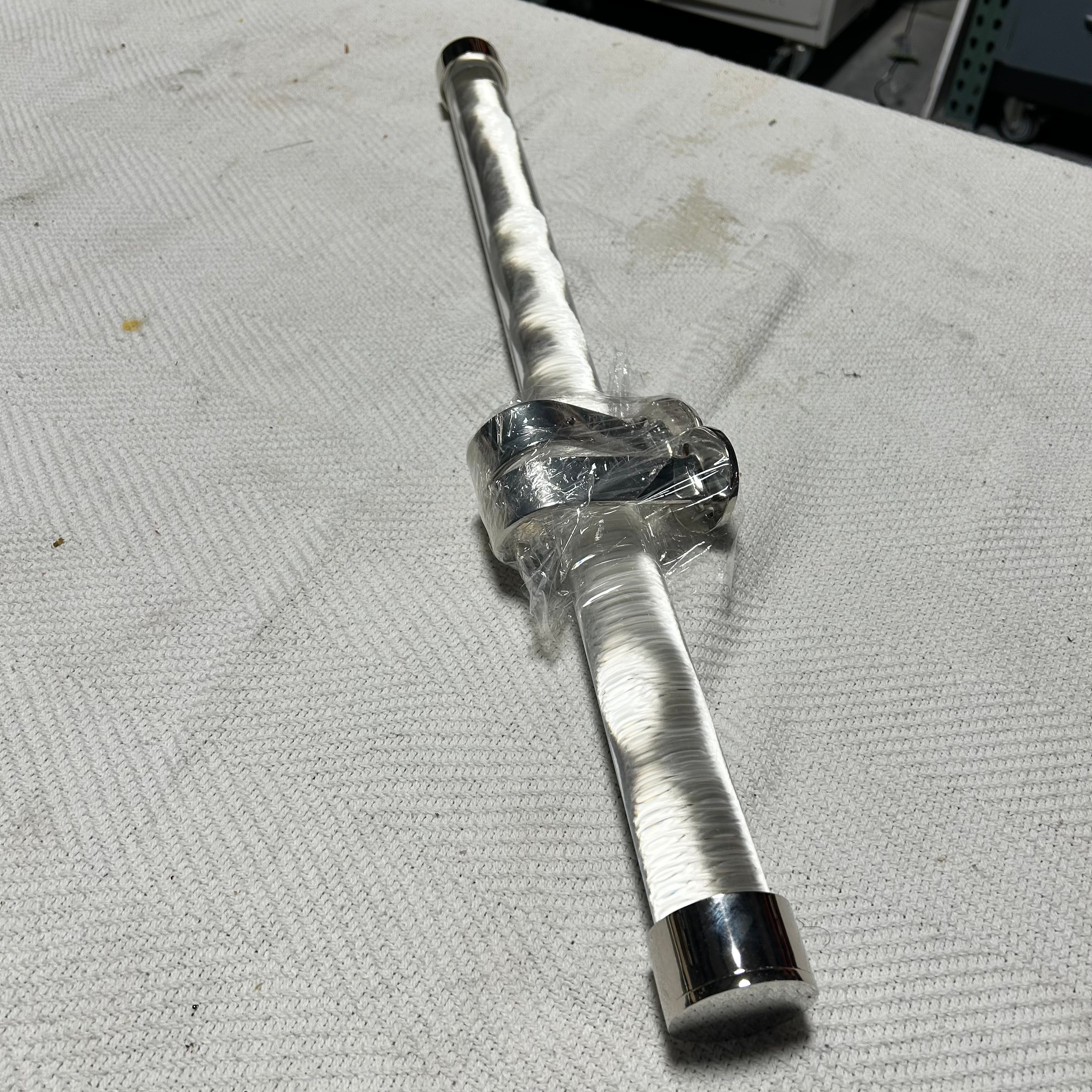 Description: Acrylic Closet Rod With Chrome Hardware 52"