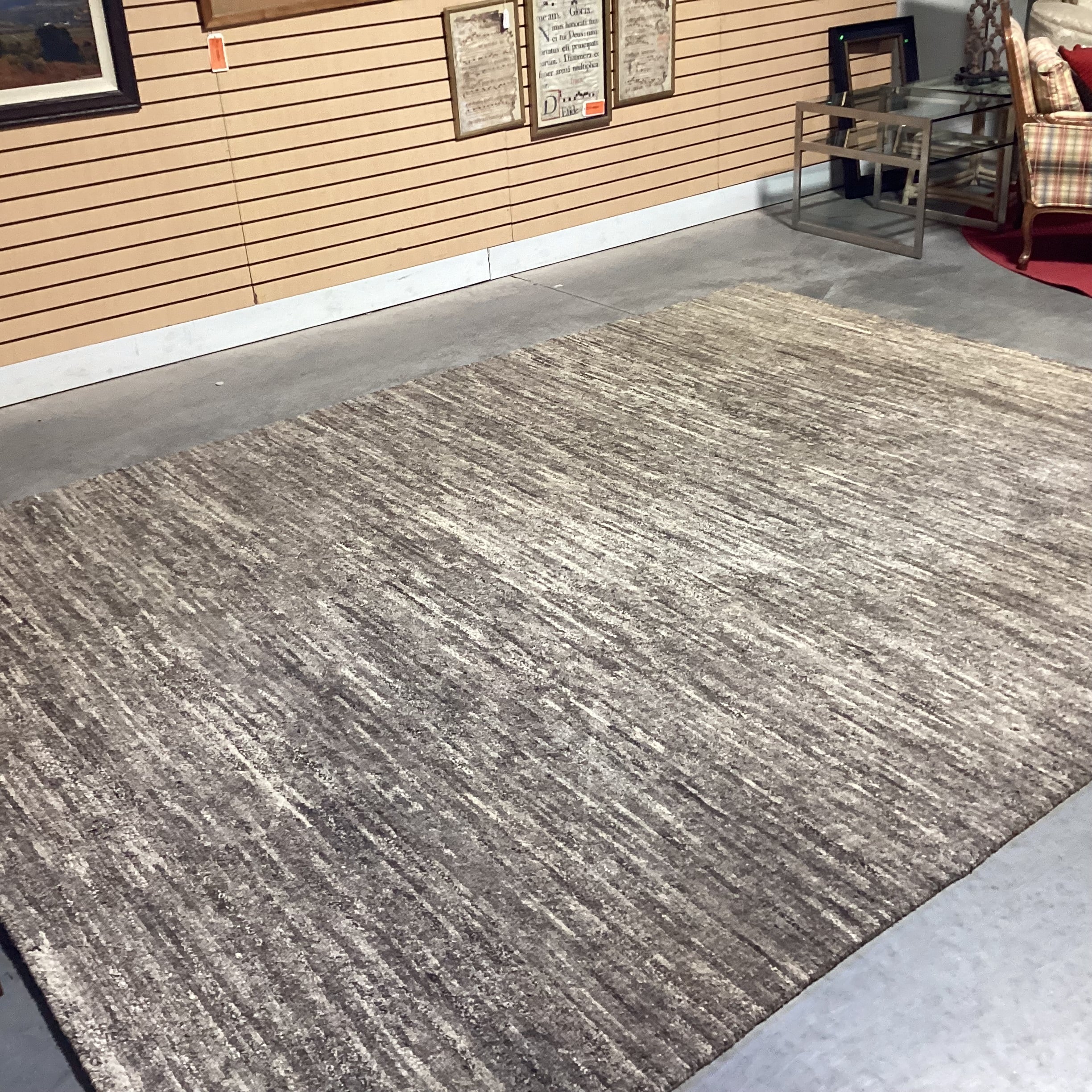 Ralo Tibetan Carpets Earth Natural Hand Knotted Spun & Dyed Wool Rug 9'x 11'10"