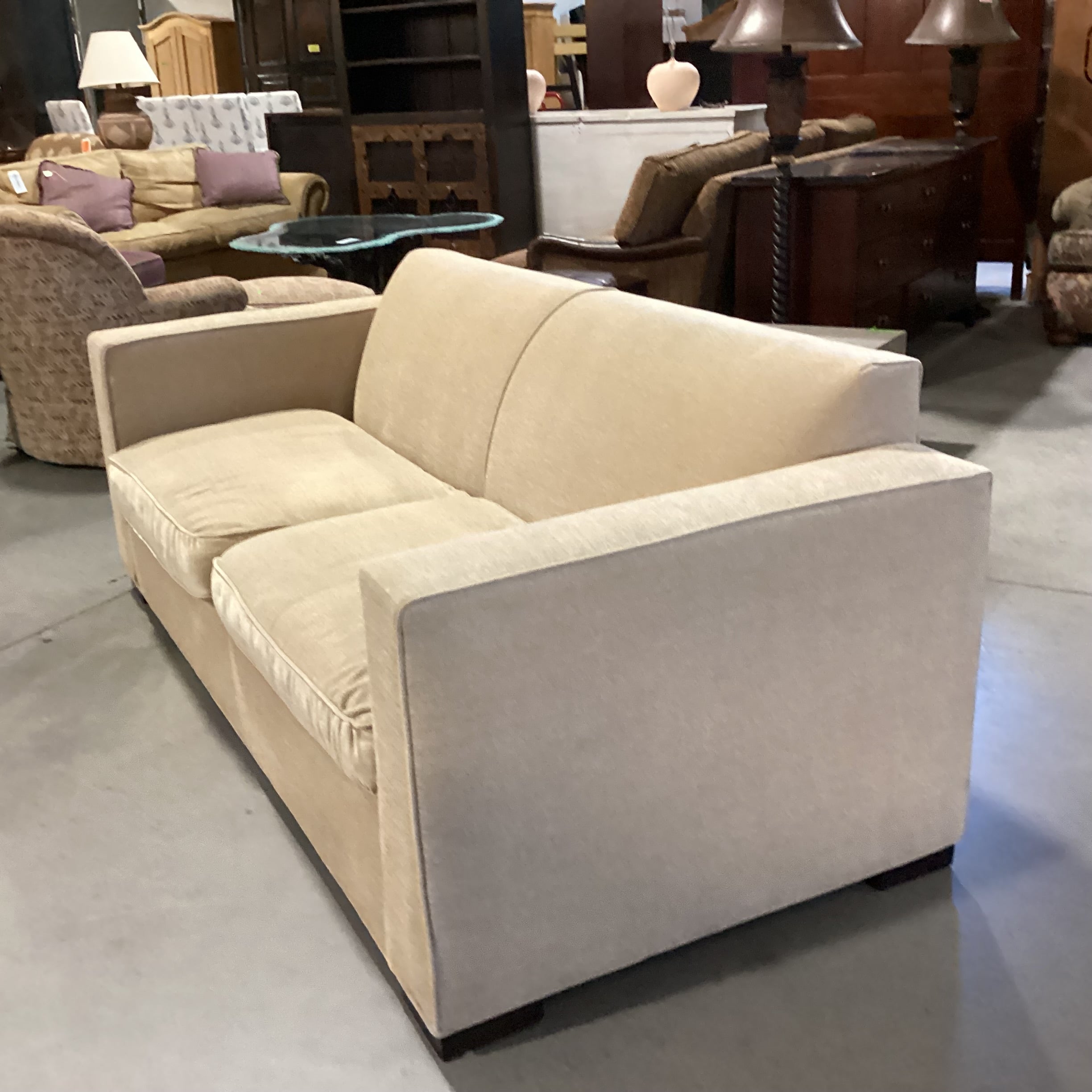 Room & Board Wheat Woven Sofa 81"x 36"x 32"