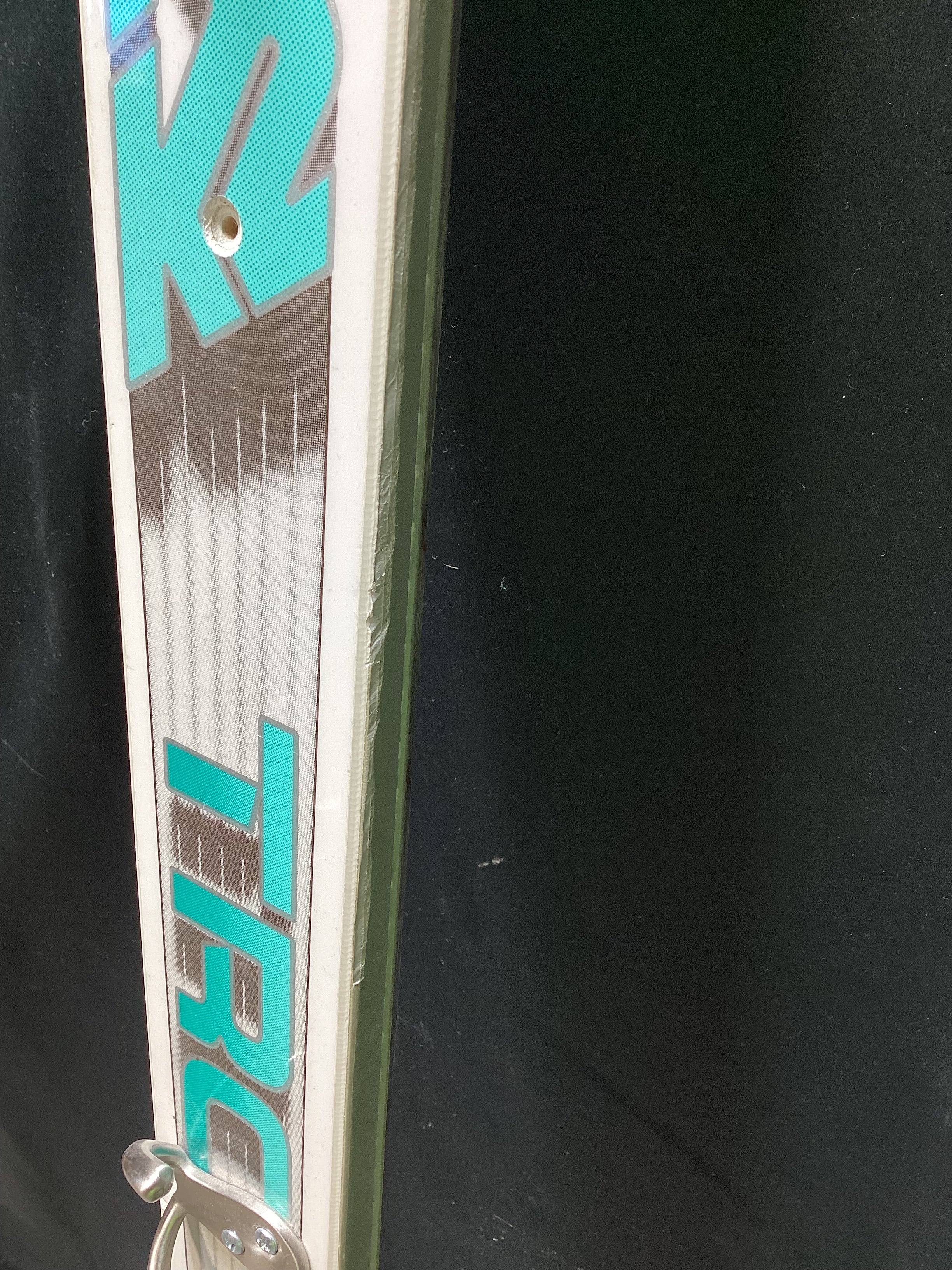 Vintage 1989 K2 TR Comp Alpine Ski Retrofitted Coat Rack 3" x 70"