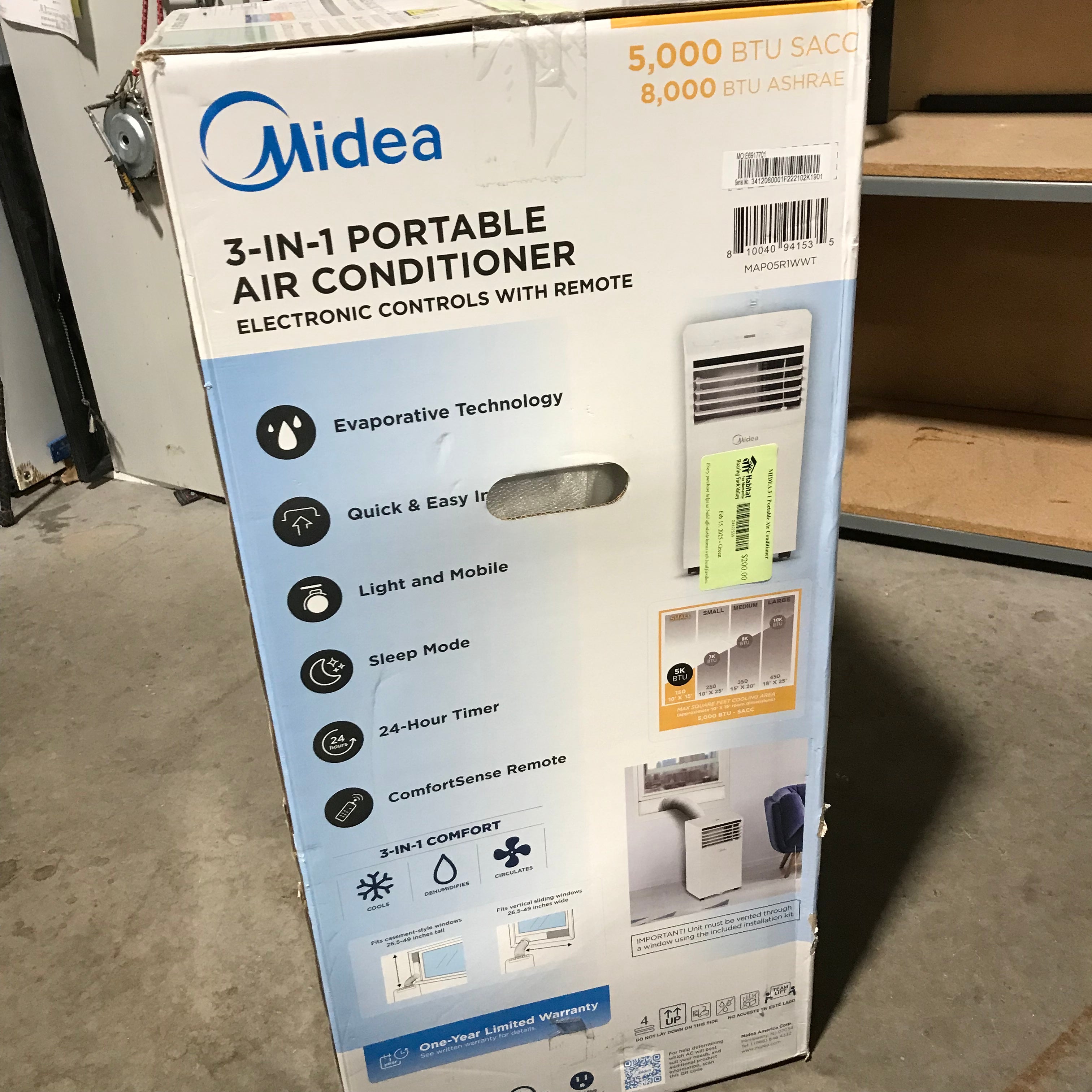 MIDEA 3-1 Portable Air Conditioner