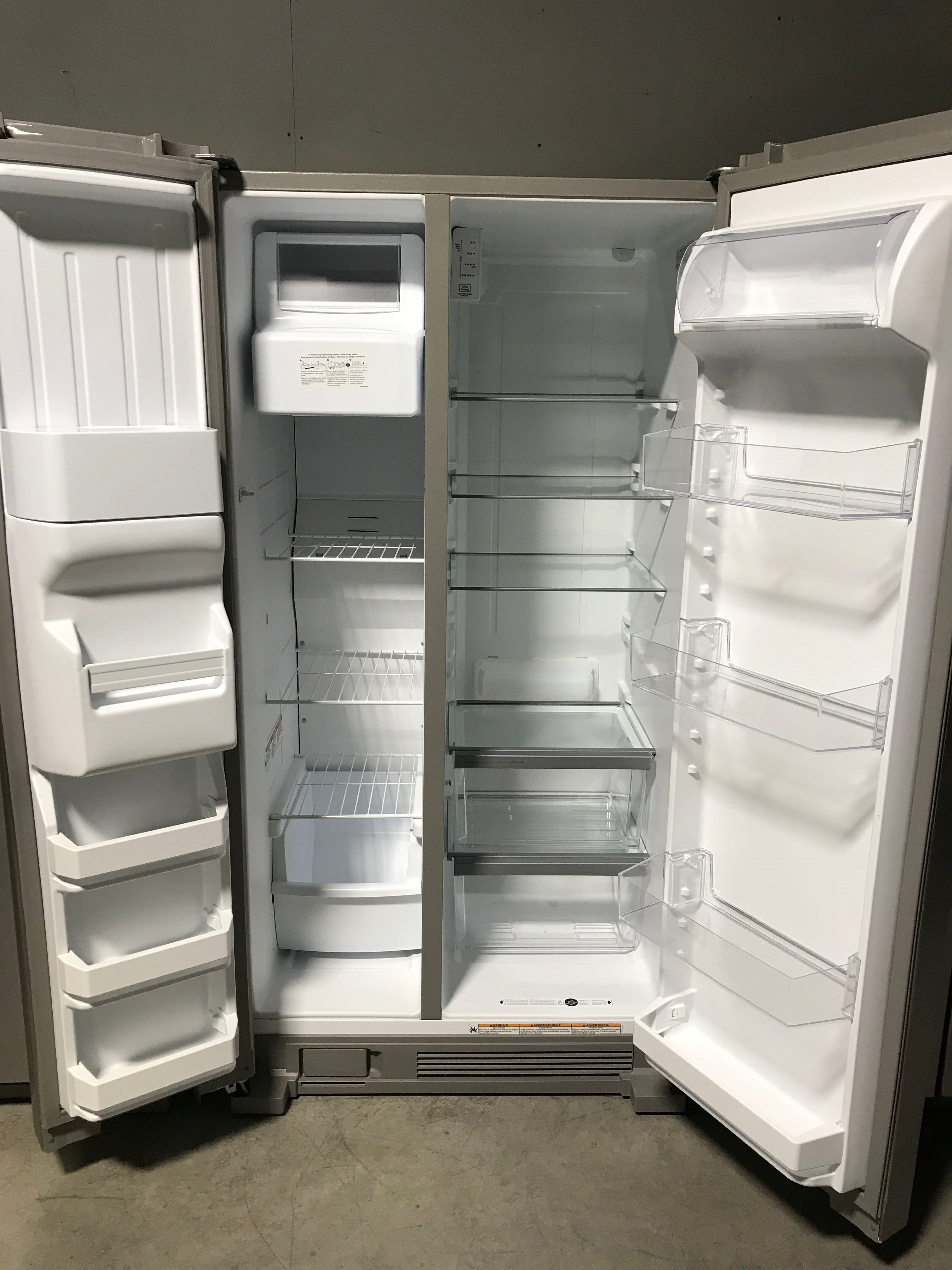 E1322 36"x 32"x 70" Stainless Whirlpool Side By Side Refrigerator WRS315SDHM08/HRA5096098