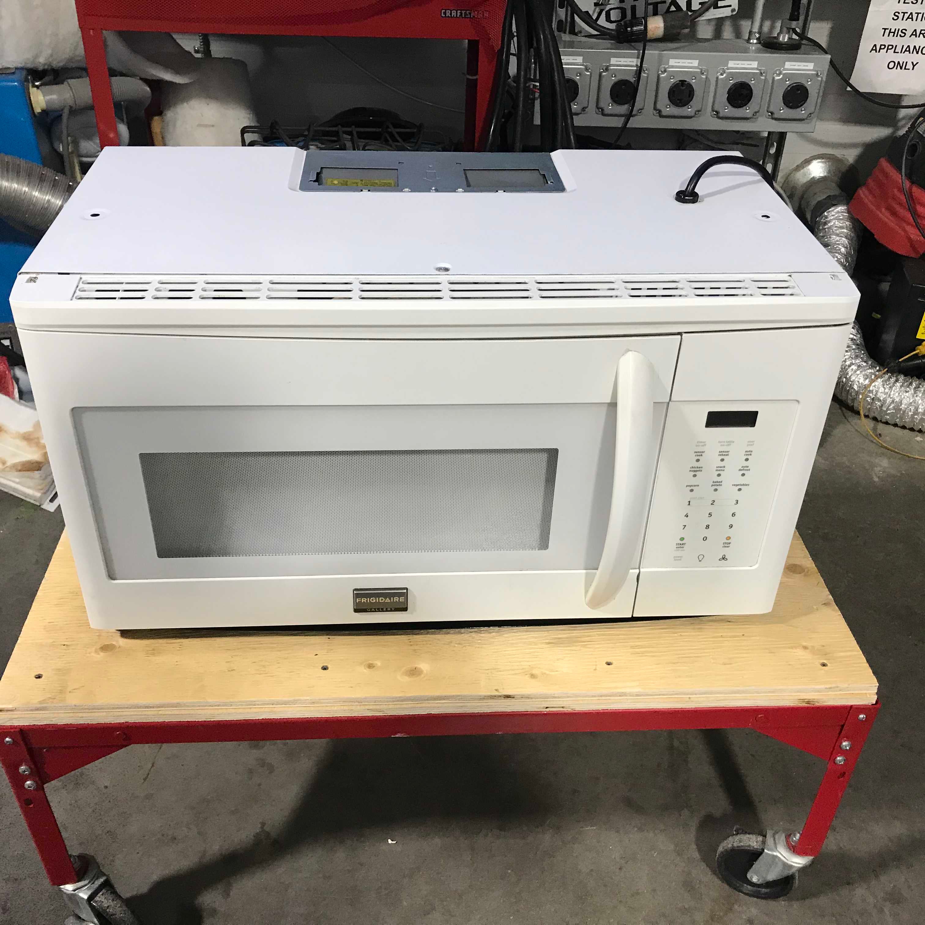 30"x 18"x 16" Frigidaire White Over The Range Microwave